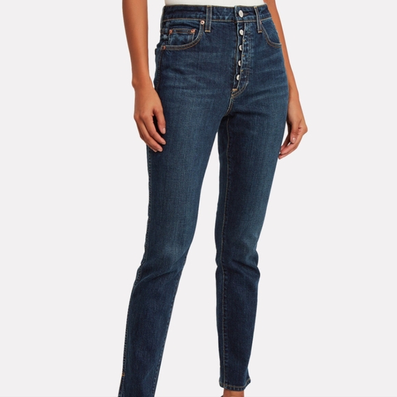 🪞▪️Trave Lawson slim full length jeans size 25 - Picture 3 of 13